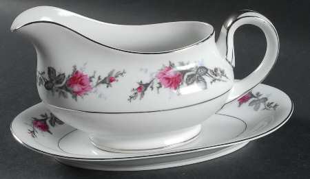 Silverose Gravy Boat & Underplate/Relish