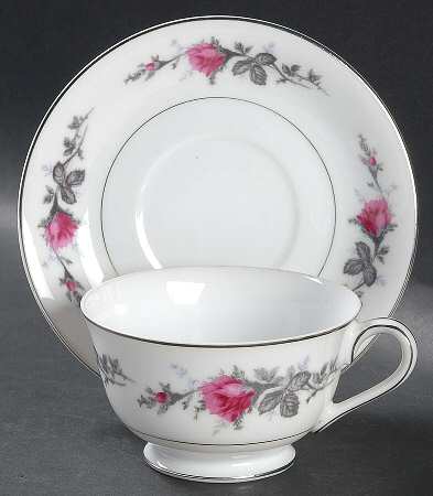Silverose Footed Cup & Saucer Set