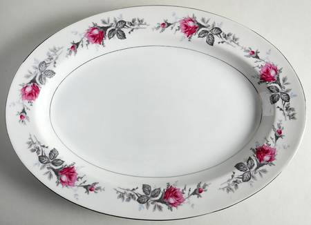Silverose 16" Oval Serving Platter