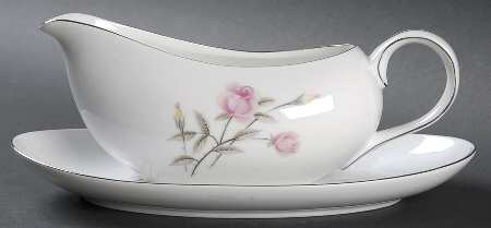 Summer Rose Gravy Boat & Underplate/Relish