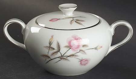 Summer Rose Sugar Bowl & Lid