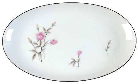 Summer Rose 12" Oval Serving Platter