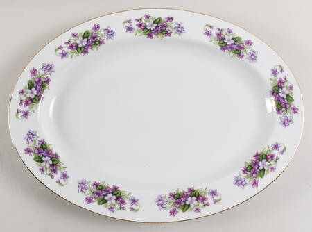 Violet 16" Oval Serving Platter