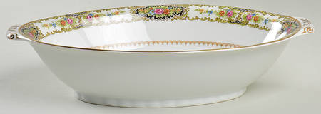 Midnight Queen 11" Oval Vegetable Bowl