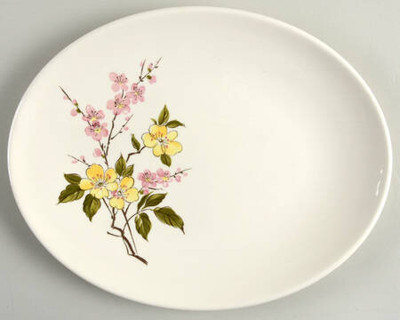 Blossom Time 12" Oval Serving Platter