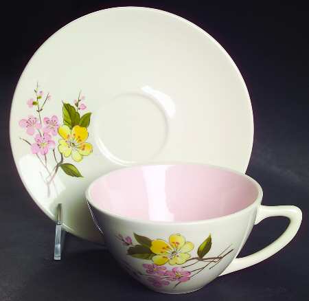 Blossom Time Flat Cup & Saucer Set