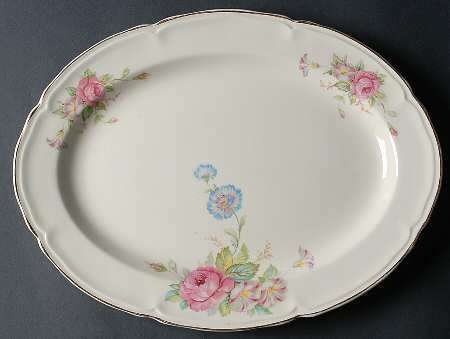 KNO319 (Arcadia) 13" Oval Serving Platter