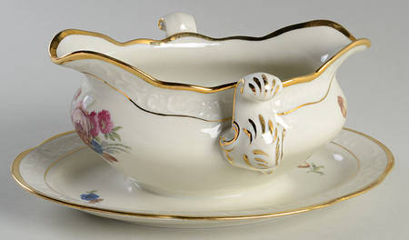 Rosenborg Gravy Boat with Attached Underplate