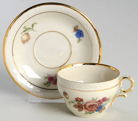 Rosenborg Flat Demitasse Cup & Saucer Set