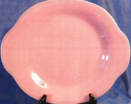 Deanna Peach Handled Cake Plate
