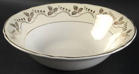 Gold Leaf 8" Round Vegetable Bowl