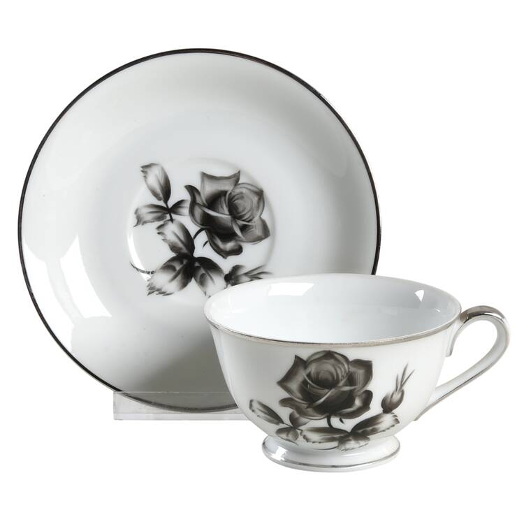 A5252 Footed Cup & Saucer Set