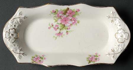 Apple Blossom Tray for Mini Creamer & Open Sugar