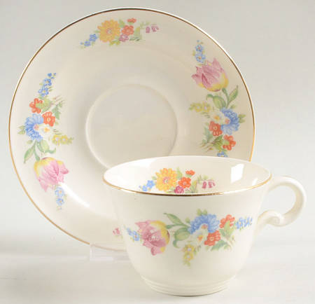 S1272E1-9 Flat Cup & Saucer Set