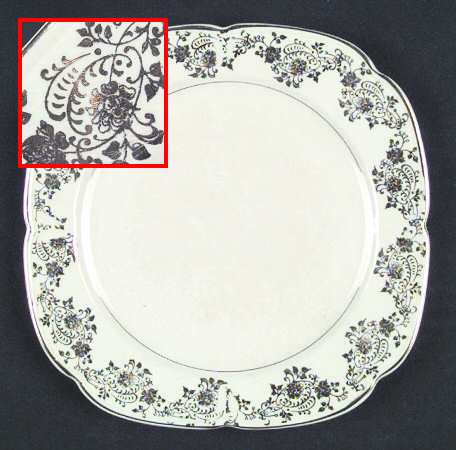 KNO111 Square Salad Plate