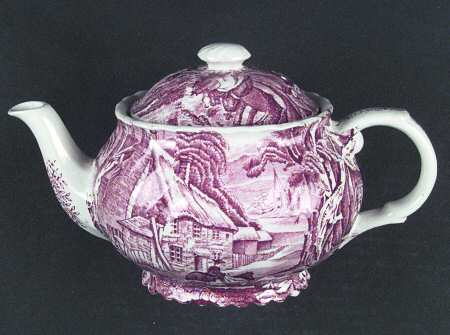 KNT3 Pink Teapot & Lid