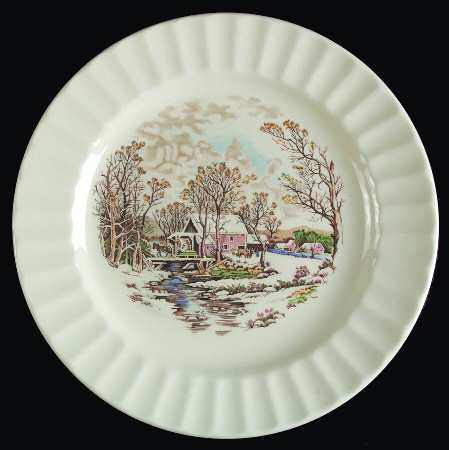 Winter Scenes Luncheon Plate