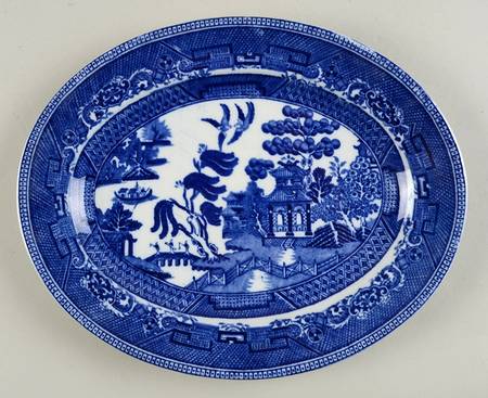 Ye Olde Willow 11" Oval Serving Platter