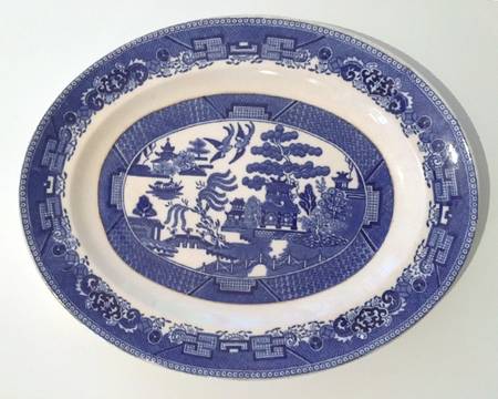 Ye Olde Willow 13" Oval Serving Platter