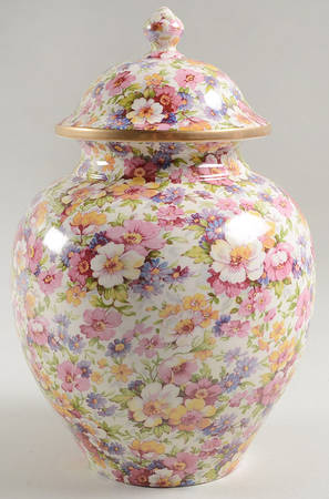 Dubarry (Granville, New, Globe Backstamp) Large Temple Jar & Lid