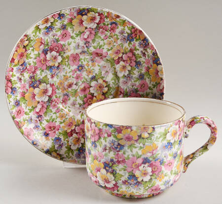 Dubarry (Granville, New, Globe Backstamp) Breakfast Cup & Saucer Set