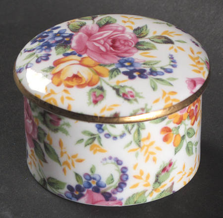 Rosalynde(Granville, New, Globestp) Round Deep Pill Box with Lid