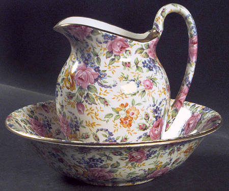 Rosalynde(Granville, New, Globestp) 16 Oz Pitcher and Bowl Set