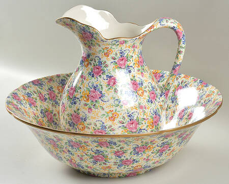 Rosalynde(Granville, New, Globestp) 128 Oz Pitcher and Bowl Set