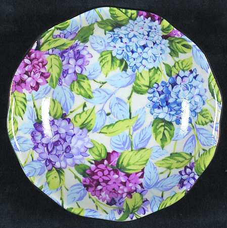 Hydrangea (New, Granville, Cream Background) Sweet Dish Round
