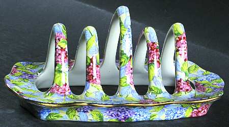 Hydrangea (New, Granville, Cream Background) 4 Slice Toast Server