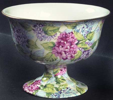 Hydrangea (New, Granville, Cream Background) Grapefruit Bowl