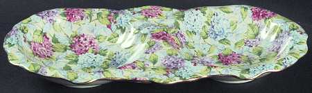 Hydrangea (New, Granville, Cream Background) 2-Part Relish