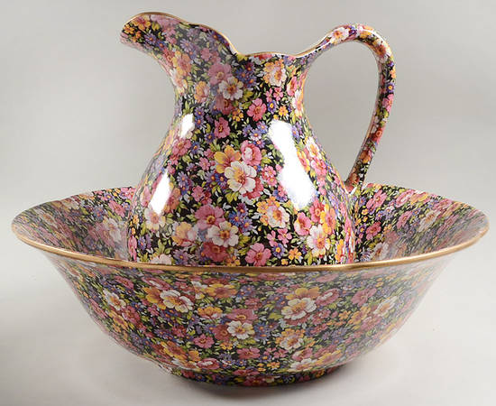 Lydia (New, Granville Shape) 128 Oz Pitcher and Bowl Set