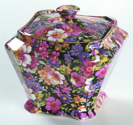 Lydia (New, Granville Shape) Diamond Square Sugar Bowl & Lid