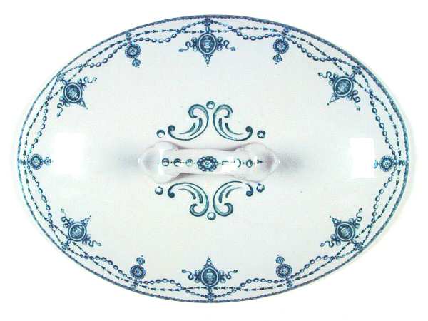 Ludgate Teal Lid for Oval Vegetable