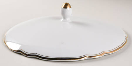KHL21 (Gold Trim) Lid for Round Vegetable
