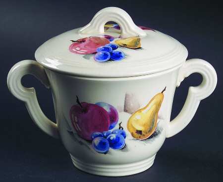 Fruits (No Inner Verge) Sugar Bowl & Lid