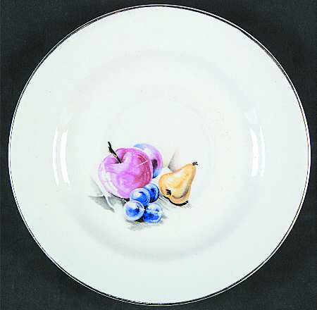 Fruits (Gold Trim) Saucer