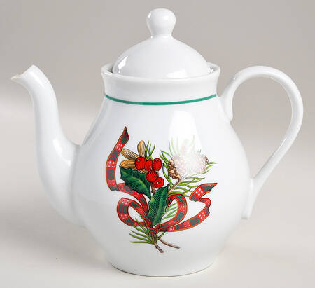 Christmas Heritage Teapot & Lid