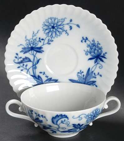 KAI29 Flat Cream Soup Bowl & Saucer Set