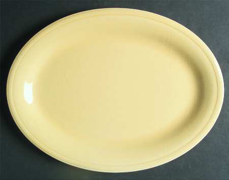 Deanna Dark Yellow 13" Oval Serving Platter