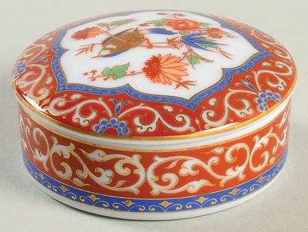 Ming Round Trinket Box & Lid