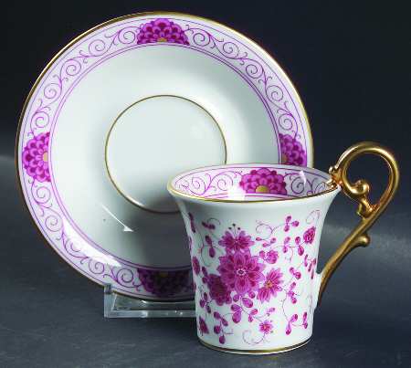 Petersburg Flat Demitasse Cup & Saucer Set by Kaiser