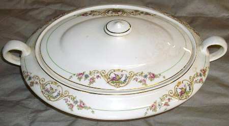 KNO858 Oval Covered Vegetable