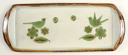 El Palomar Green 15" Rectangular Tray