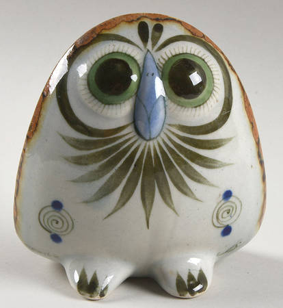 El Palomar Green 4" Owl Figurine