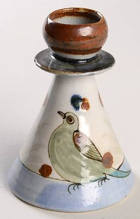 El Palomar Green Small Candlestick