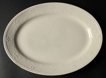 Firenza Ivory 14" Oval Serving Platter
