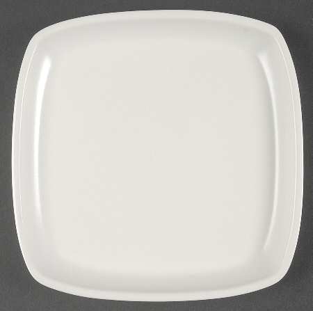 Take Out Squared Cream Square Salad Plate