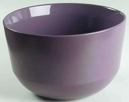 Take Out Squared Aubergine 9" Round Vegetable Bowl
